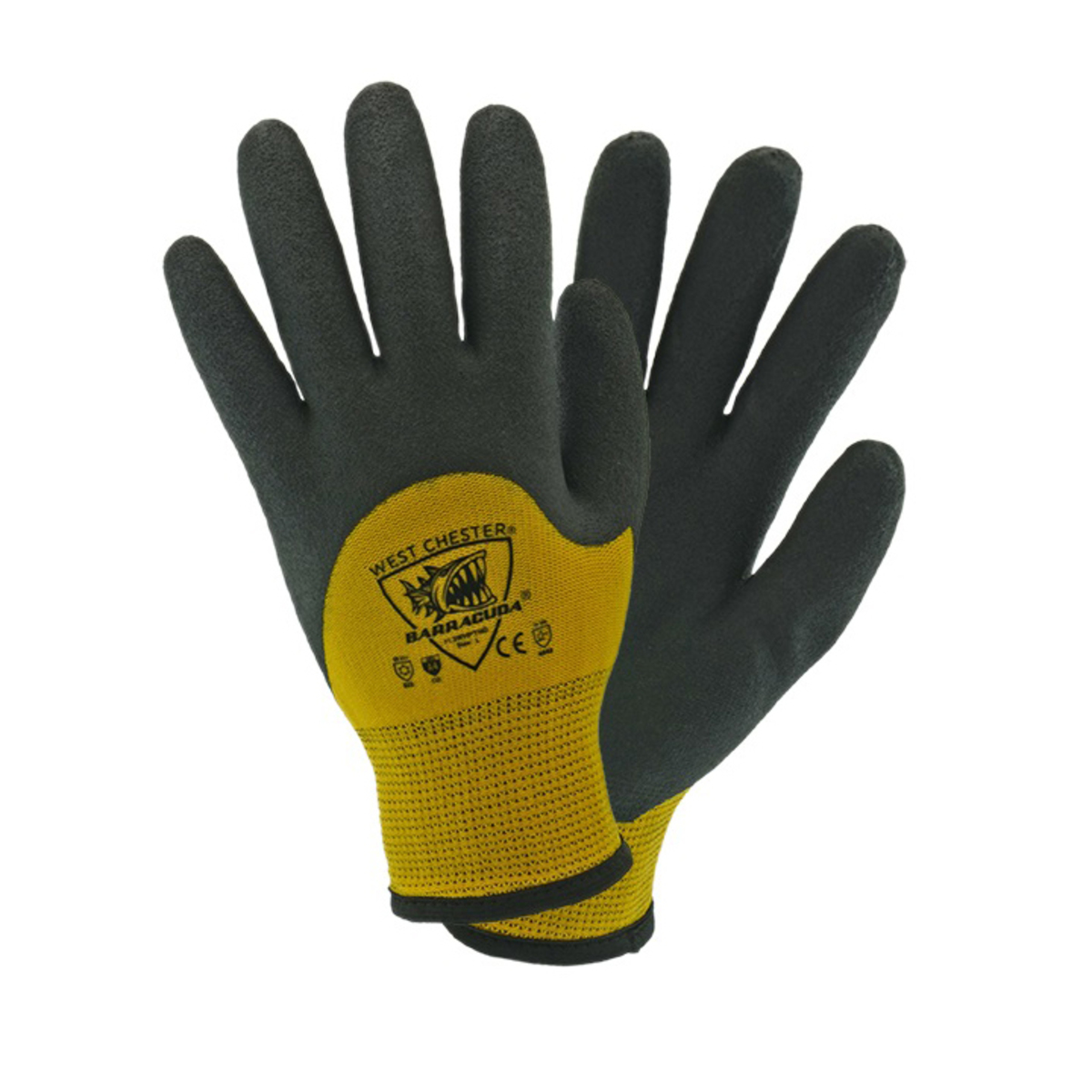 PIP® Large Barracuda® 13 Gauge Engineered Yarn, Nylon And Brushed Acrylic Cut Resistant Gloves With HPT® Coating