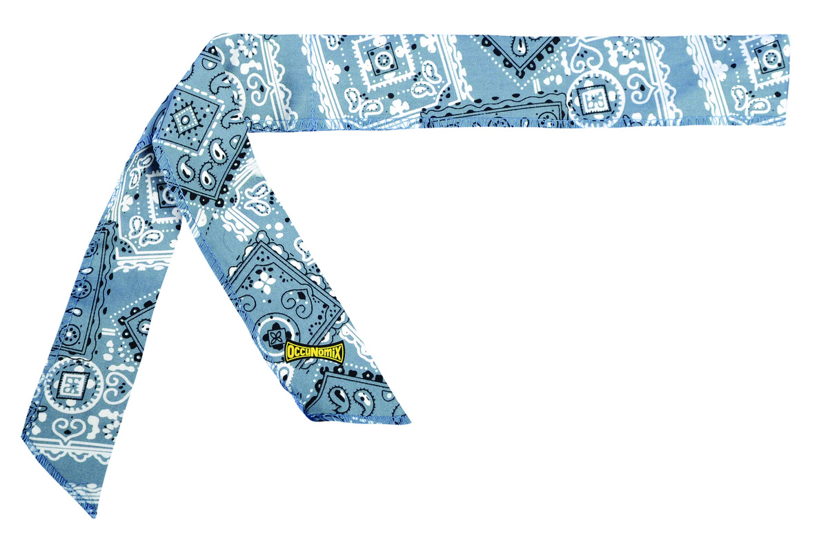 OccuNomix Cowboy Blue MiraCool Cotton Cooling Bandana OCC940-CBL for sale online at autumn supply