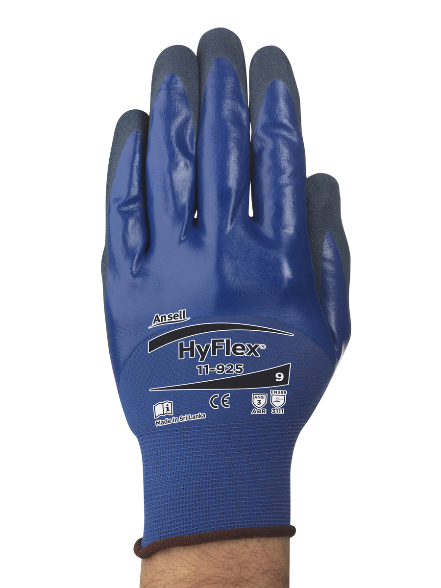 Ansell HyFlex 18 Gauge Nitrile 34 Dip Coated Work Glo ANE11-925-10 for sale online at autumn supply
