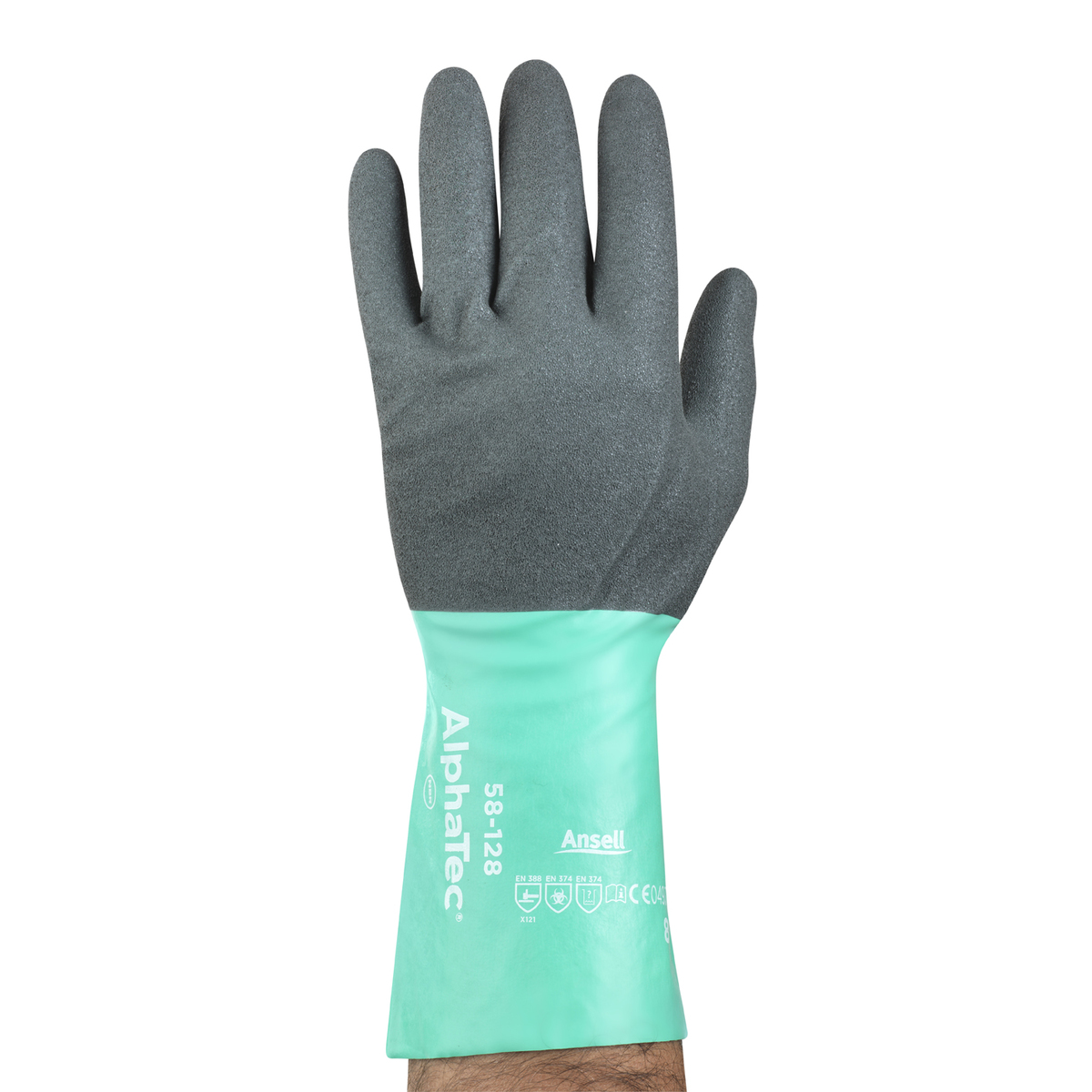 Ansell Light Glass Green And Anthracite Gray AlphaTec ANE58-128-11 for sale online at autumn supply