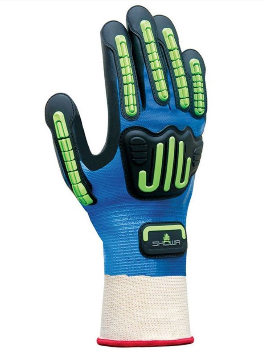 SHOWA Nitrile Full Hand Coated Work Gloves w/ Cotton B13377IPL-08 for sale online at autumn supply