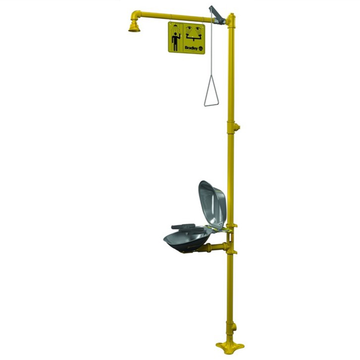 Bradley SpinTec EyeFace Wash Station And Shower Plast B75S19314DCFW for sale online at autumn supply