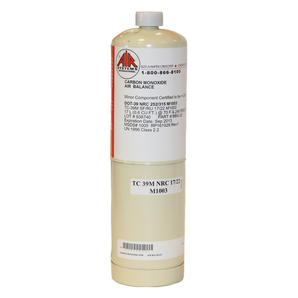 Air Systems International Cylinder Gas For Supplied A A56BBG-10 for sale online at autumn supply