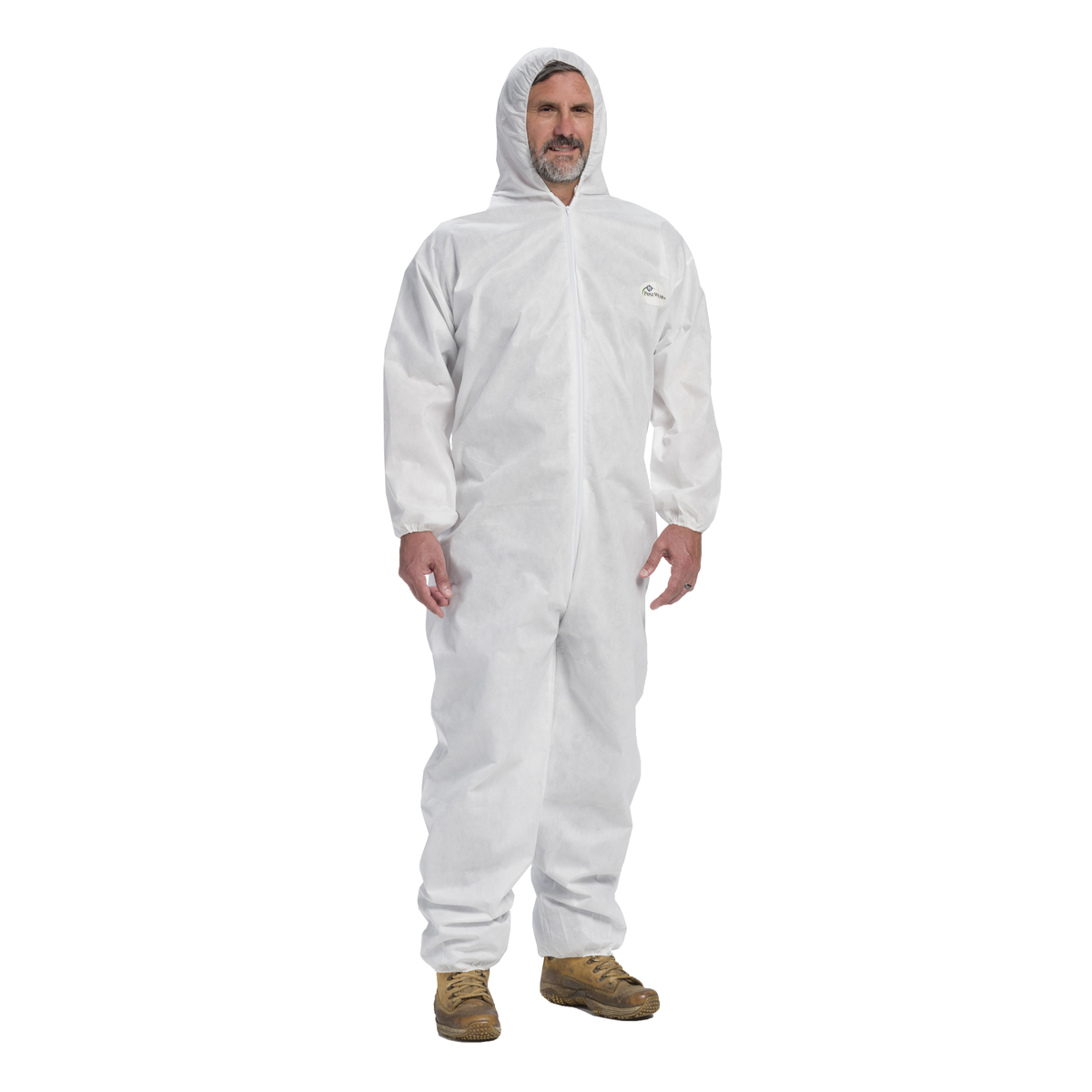 PIP® Large White Posi-wear® M3™ SMMMS Polypropylene Disposable Coveralls (Availability restrictions apply.)