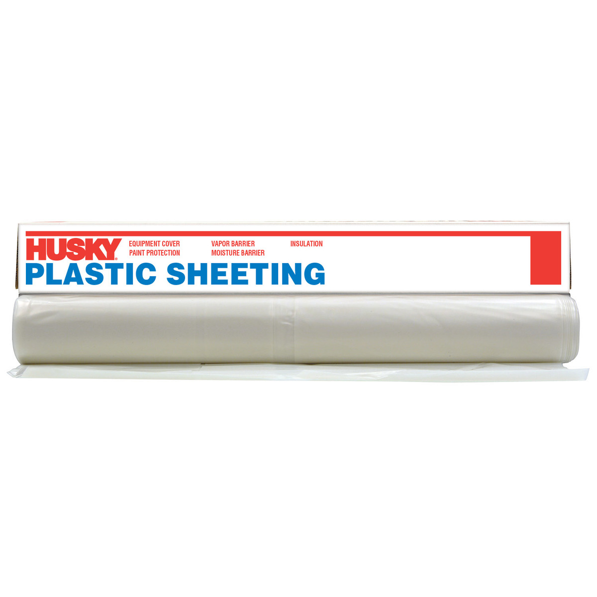 Poly-America 12' X 400' Clear 0.75 mil Polyethylene Husky Plastic Sheeting