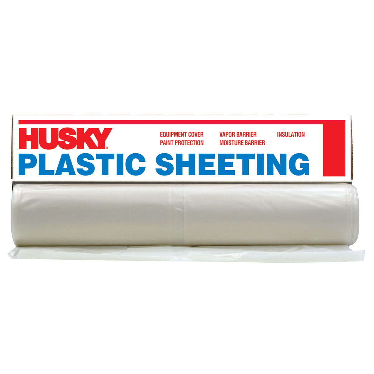 (POACF01520200C) Poly-America 20' X 200' Clear 1.5 mil Polyethylene Husky Plastic Sheeting