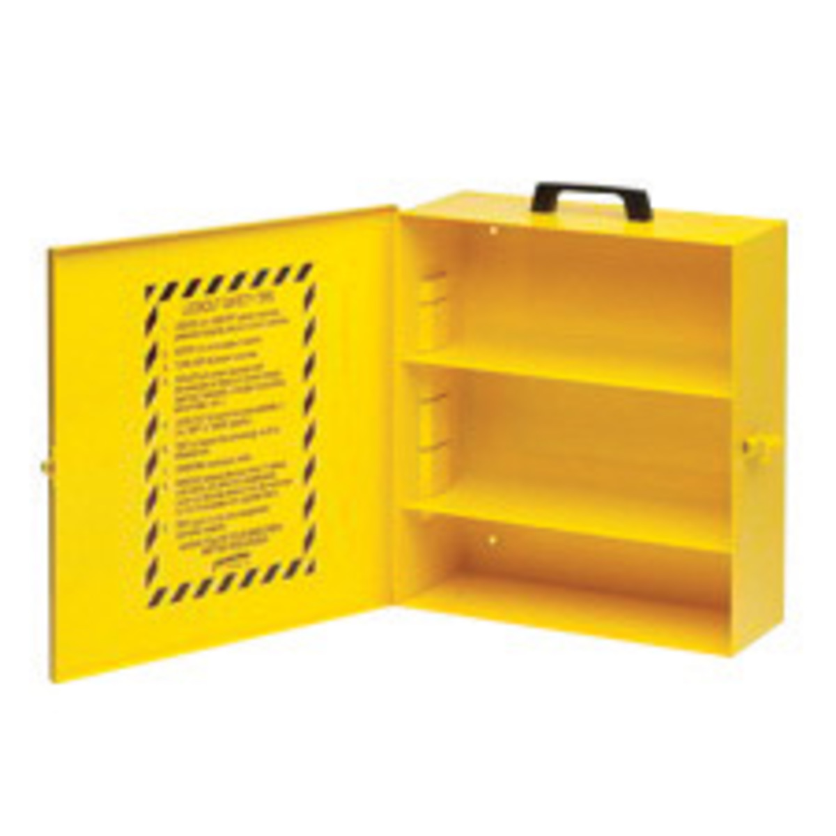 Brady Yellow Metal Prinzing Lockout Cabinet BRDLC252M for sale online at autumn supply