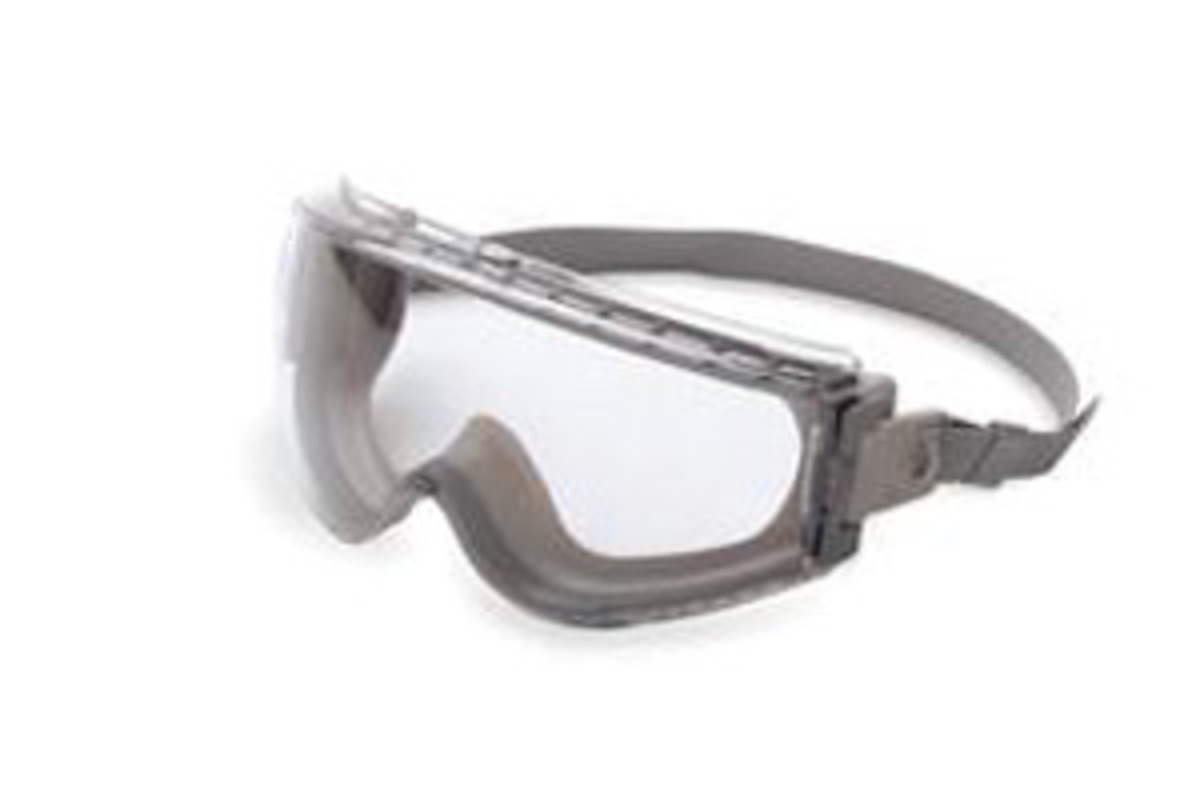 Honeywell Uvex Stealth® Indirect Vent Chemical Splash Impact Goggles With Gray Low Profile Frame And Clear HydroShield® Anti-Fog