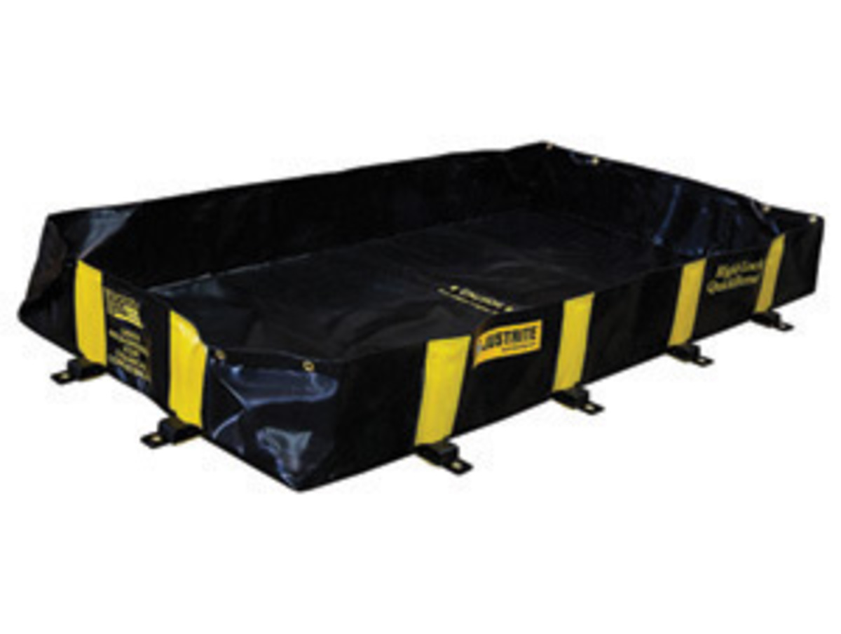 Justrite 6 X 8 X 12 RigidLock QuickBerm Black PVC Coa JTR28516 for sale online at autumn supply