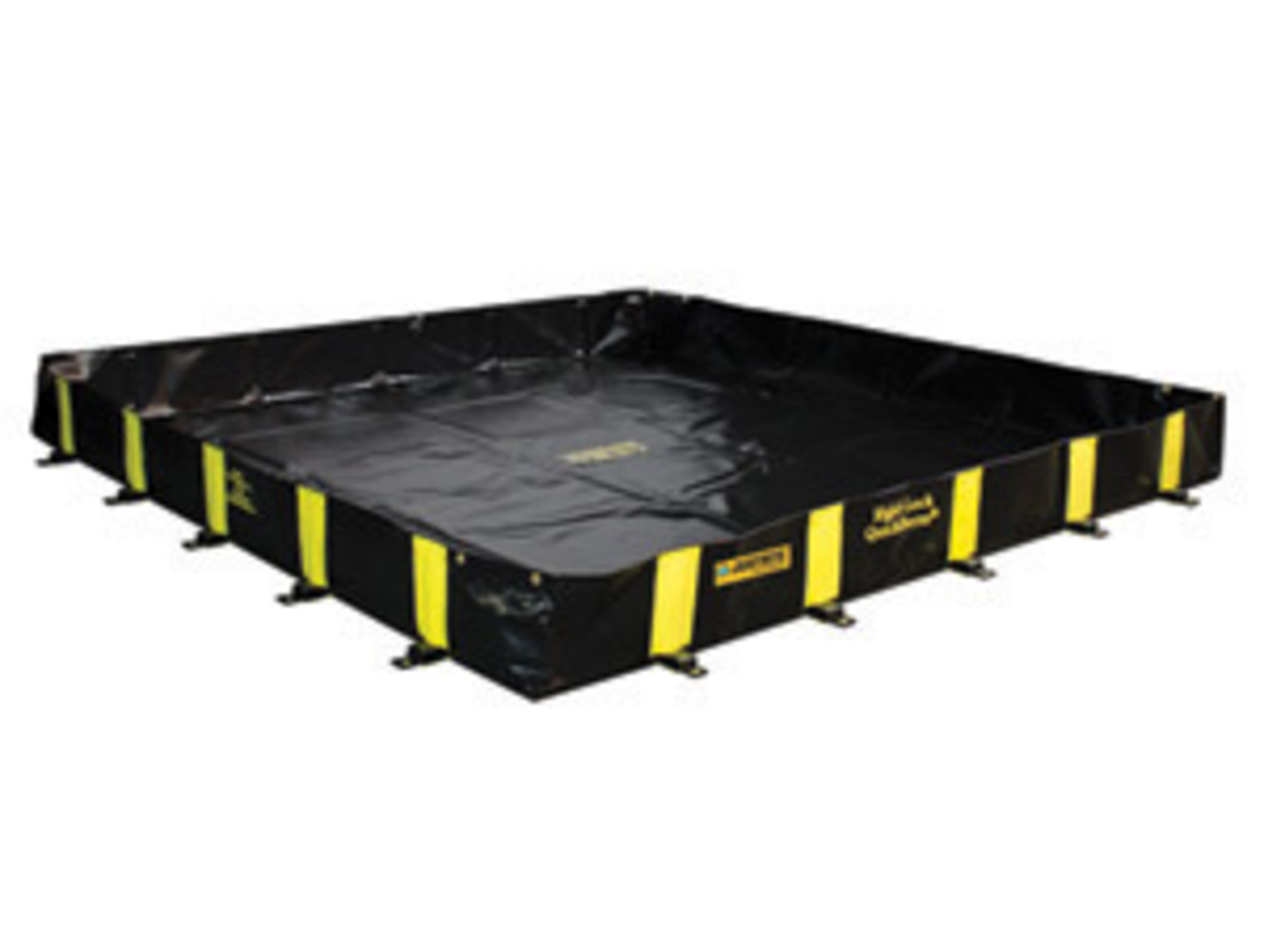 Justrite 10 X 10 X 12 RigidLock QuickBerm Black PVC C JTR28519 for sale online at autumn supply