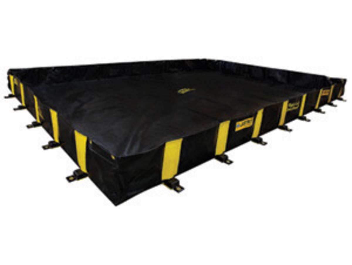 Justrite 12 X 16 X 12 RigidLock QuickBerm Black PVC C JTR28524 for sale online at autumn supply