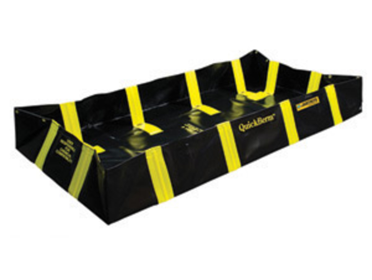 Justrite 6 X 8 X 12 QuickBerm Black PVC Coated Fabric JTR28538 for sale online at autumn supply