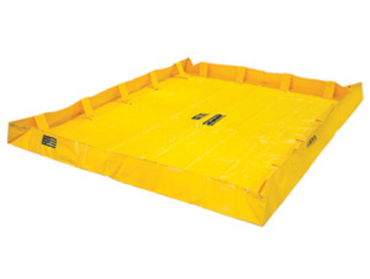 Justrite 8 X 10 X 8 QuickBerm Lite Yellow PVC Coated JTR28568 for sale online at autumn supply
