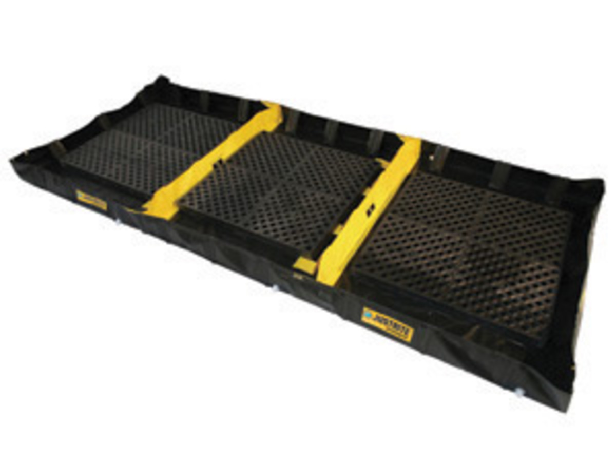 Justrite 6 X 16 X 8 Decon QuickBerm Black PVC Coated JTR28572 for sale online at autumn supply