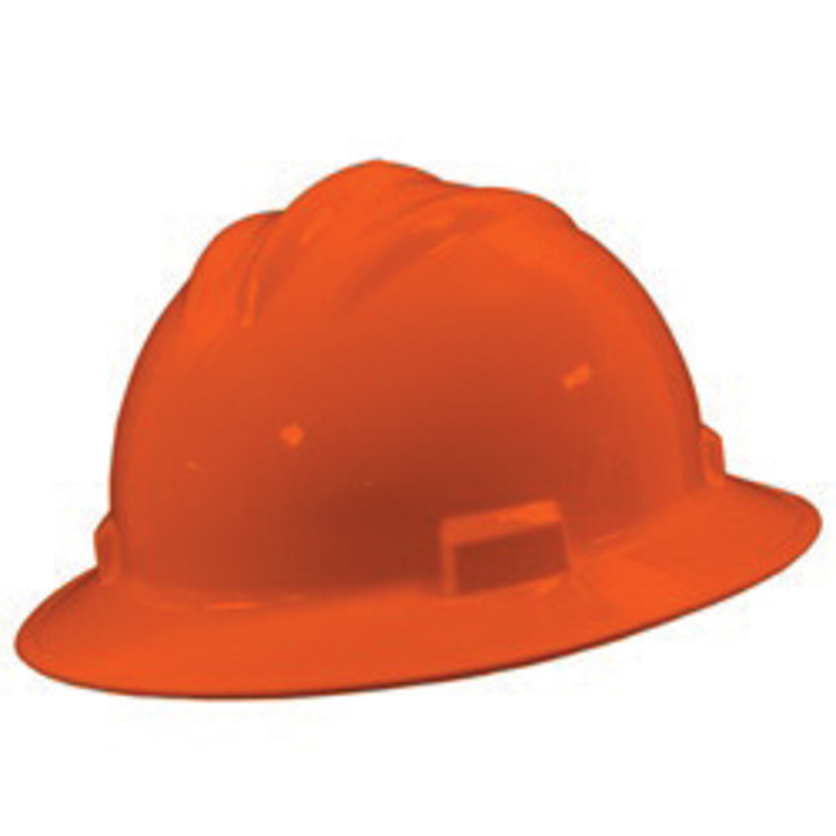 Bullard® Orange HDPE Full Brim Hard Hat With Ratchet/4 Point Ratchet Suspension