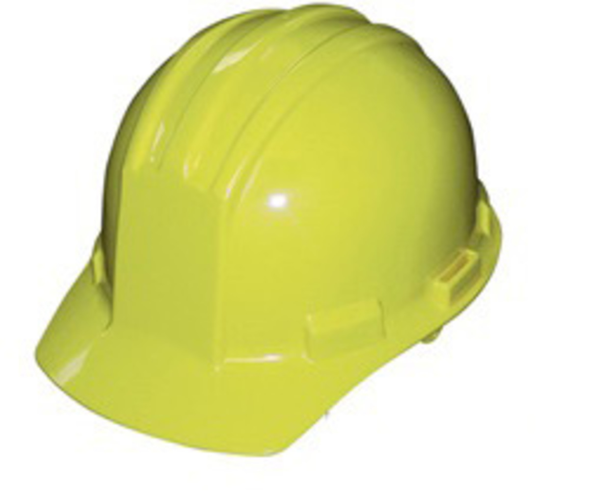 Bullard® Hi-Viz Yellow HDPE Cap Style Hard Hat With Ratchet/4 Point Ratchet Suspension