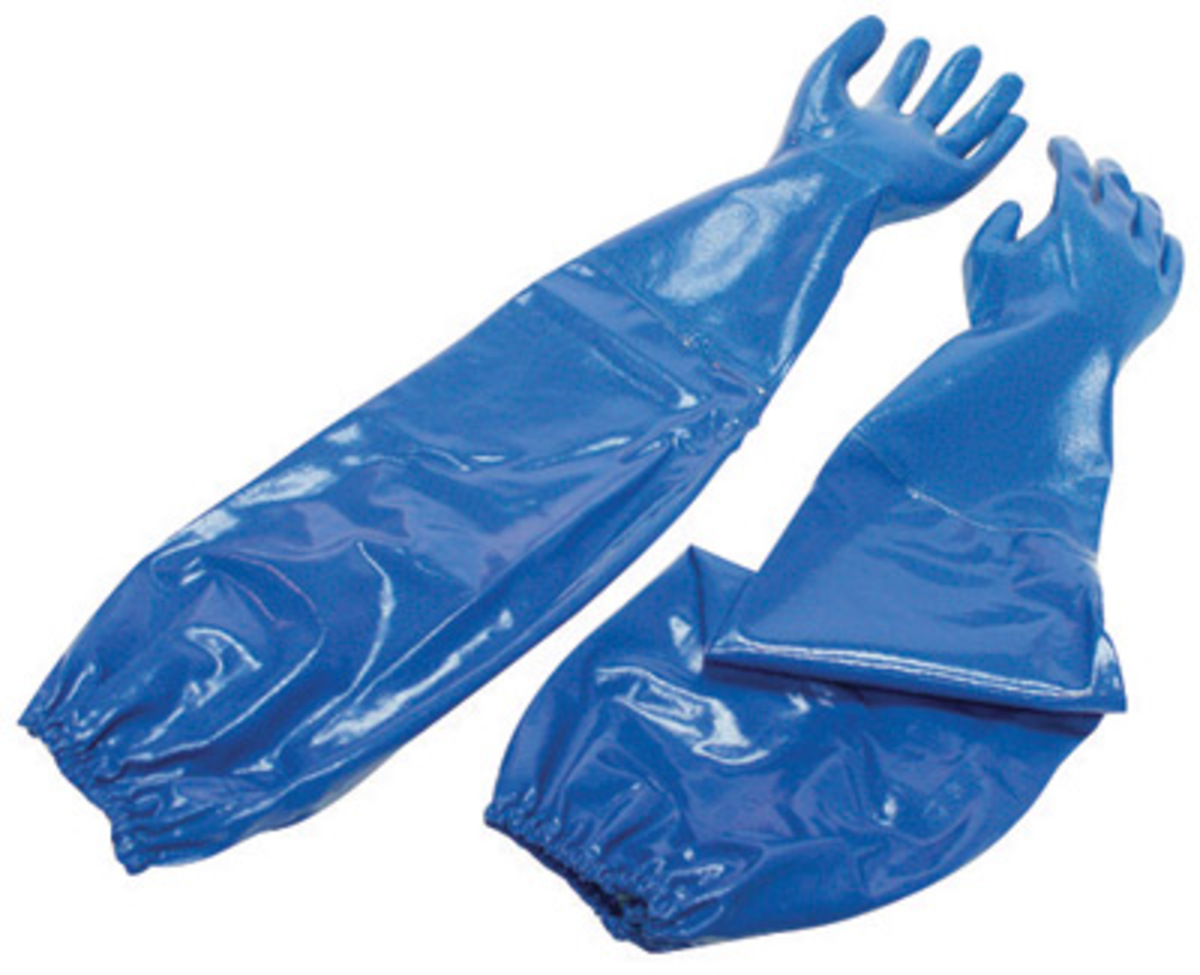 Honeywell Size 11 Blue Nitri-Knit™ Knit Lined Supported Nitrile Chemical Resistant Gloves