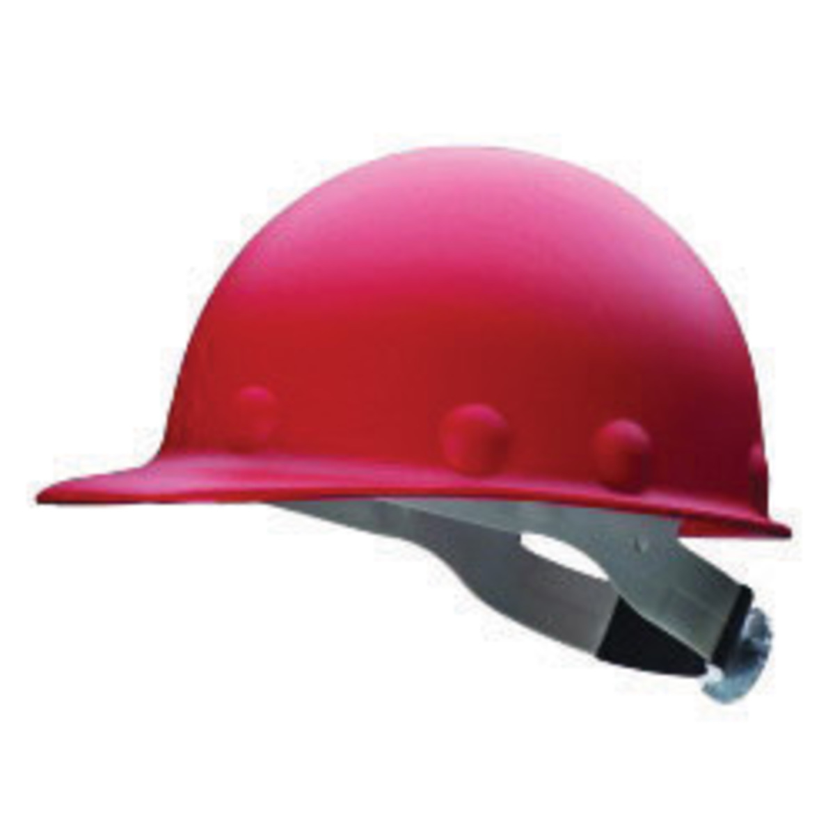 Honeywell Red Fibre-Metal® Roughneck P2 Fiberglass Cap Style Hard Hat With SuperEight® Rachet/8 Point Swingstrap Ratchet Suspens