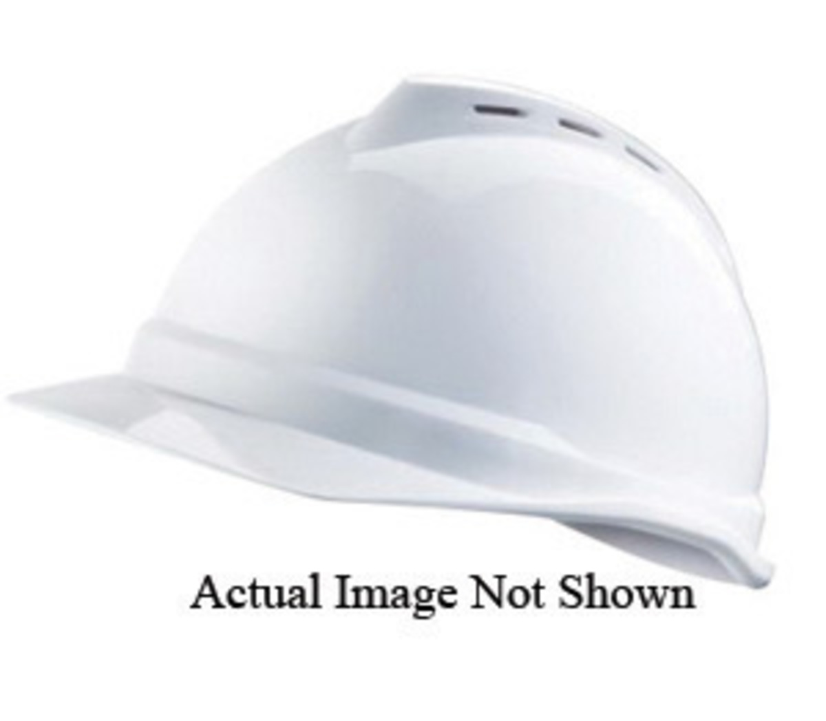 MSA Gray Polyethylene Cap Style Hard Hat With Ratchet/6 Point Ratchet Suspension