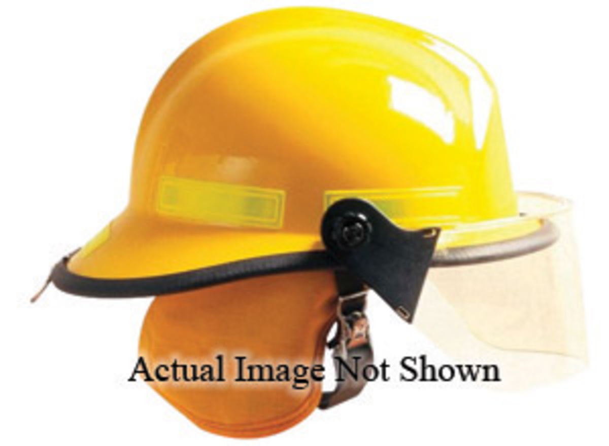 MSA White Cairns® Fiberglass Cap Style Fire Helmet With Ratchet Suspension