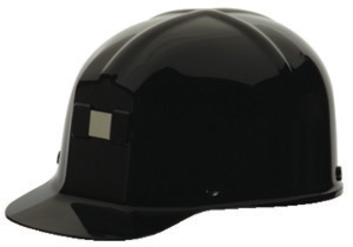 MSA Black Polycarbonate Cap Style Hard Hat With Pinlock/4 Point Pinlock Suspension