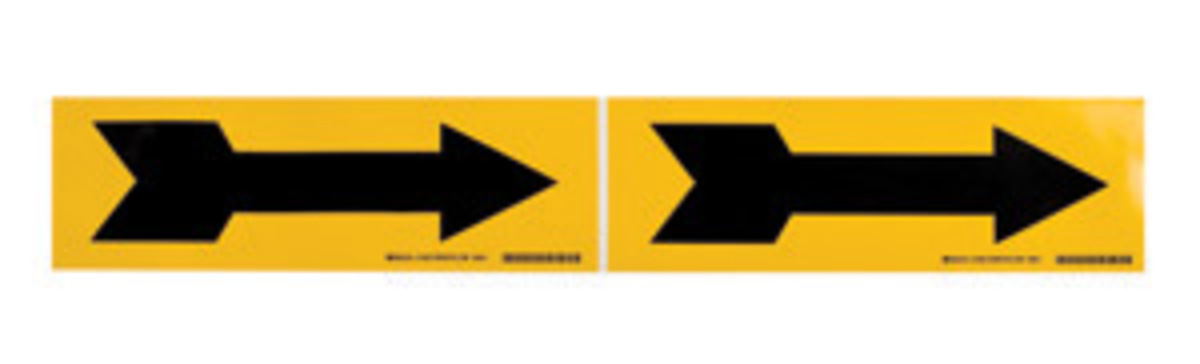 Brady 4 X 12 BlackYellow Vinyl Pipe Marker BRD93390 for sale online at autumn supply