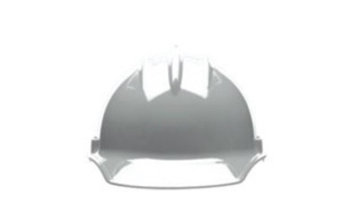 Bullard® Gray HDPE Cap Style Hard Hat With Ratchet/6 Point Ratchet Suspension