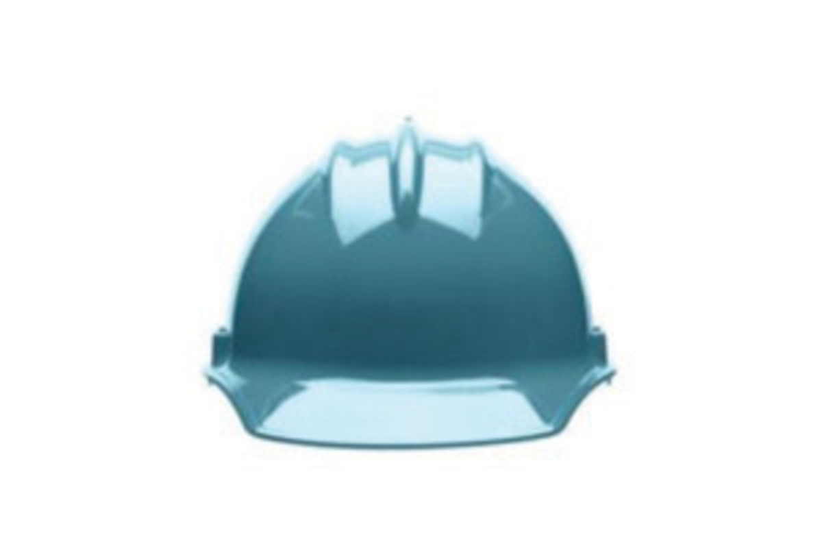 Bullard® Blue HDPE Cap Style Hard Hat With 6 Point Ratchet/Ratchet Suspension