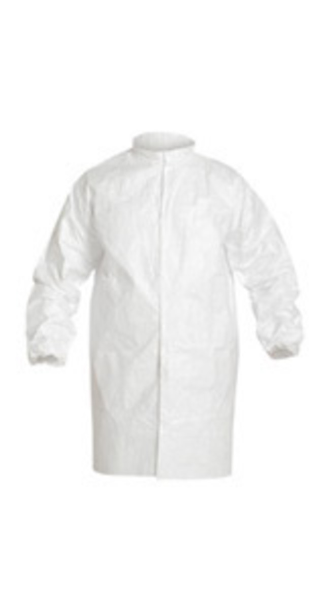 DuPont™ Small White IsoClean® Tyvek® Disposable Lab Coat (Availability restrictions apply.)