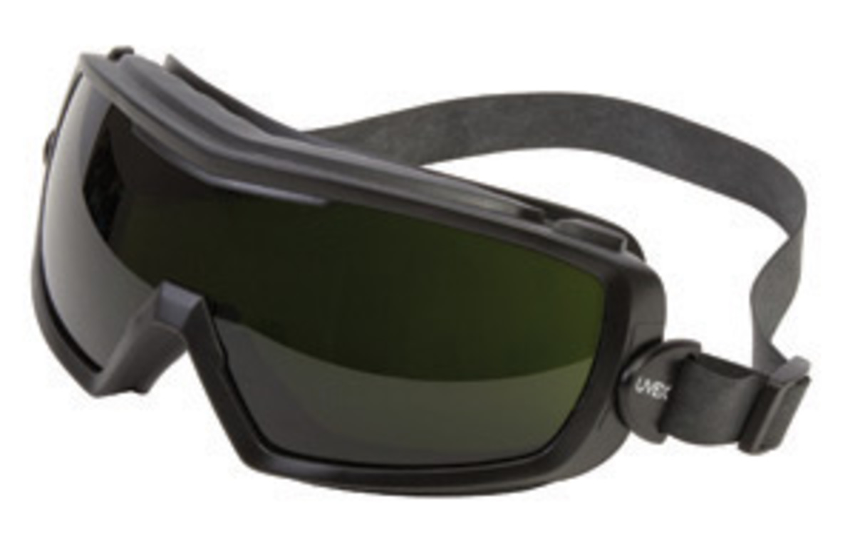 Honeywell Uvex Entity™ Indirect Vent Welding Chemical Splash Impact Goggles With Black Frame And Shade 5 Uvextra® Anti-Fog Lens