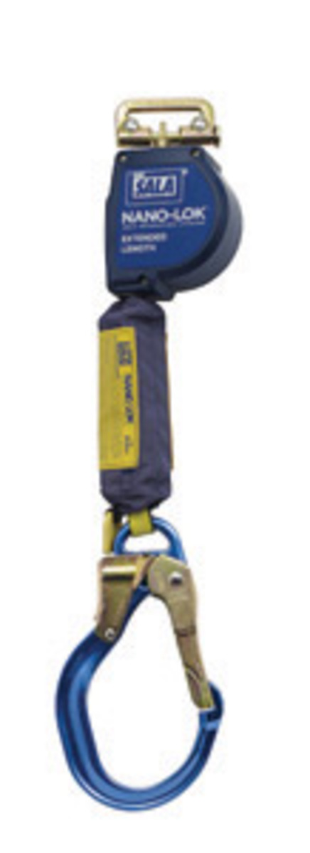 3M™ DBI-SALA® 9' Nano-Lok™ Extended Length Quick Connect Self Retracting Dyneema® Fiber And Polyester Web Lifeline With Aluminum 3M™ DBI-SALA® 9' Nano-Lok™ Extended Length Quick Connect Self Retracting Dyneema® Fiber And Polyester Web Lifeline With Aluminum