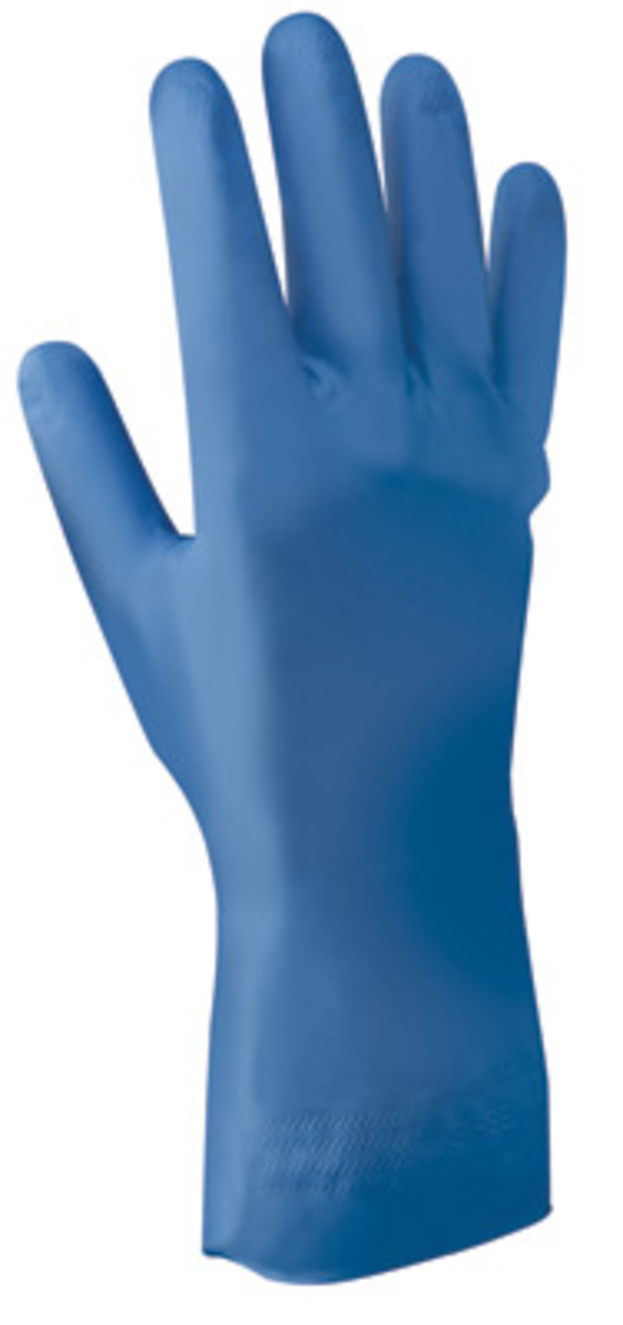 SHOWA® Size 8 Nitri-Dex® Nitrile Fully Coated Work Gloves With Cotton Flock Liner And Rolled Cuff