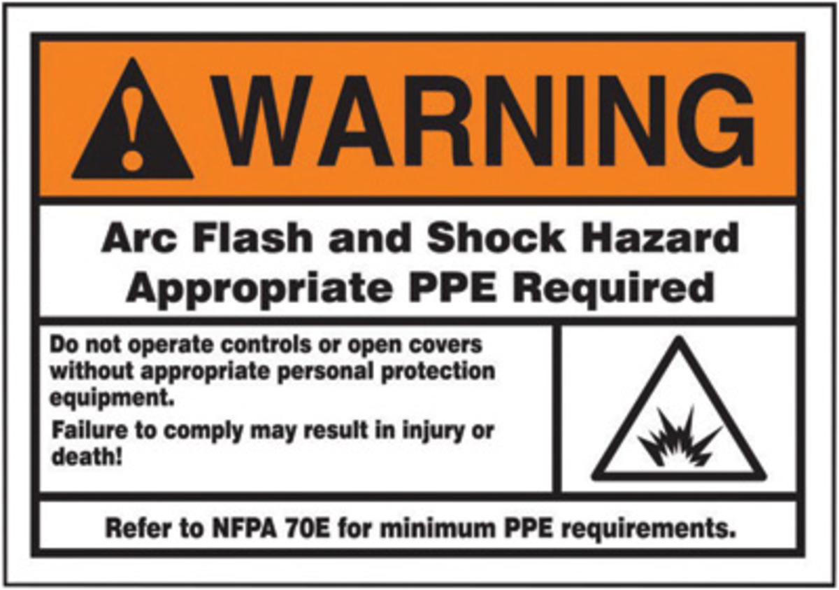 Accuform Signs 3 12 X 5 Adhesive Dura Vinyl Arc Flash A81LELC374 for sale online at autumn supply
