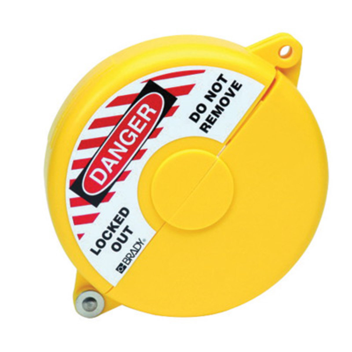 Brady Yellow Polypropylene Lockout DANGER LOCKED OUT BRD65591 for sale online at autumn supply