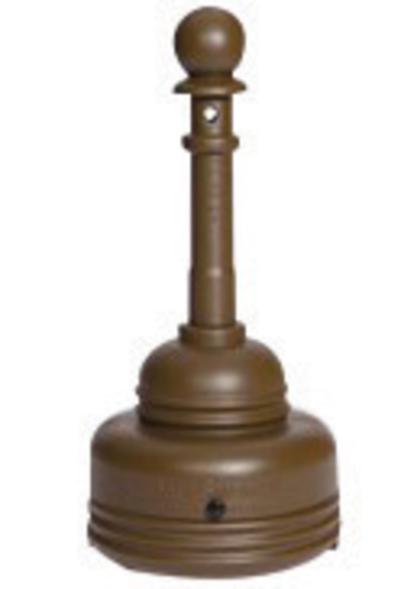 Eagle 5 Quart Brown SafeSmoker HDPE Cigarette Recepta E421206BROWN for sale online at autumn supply