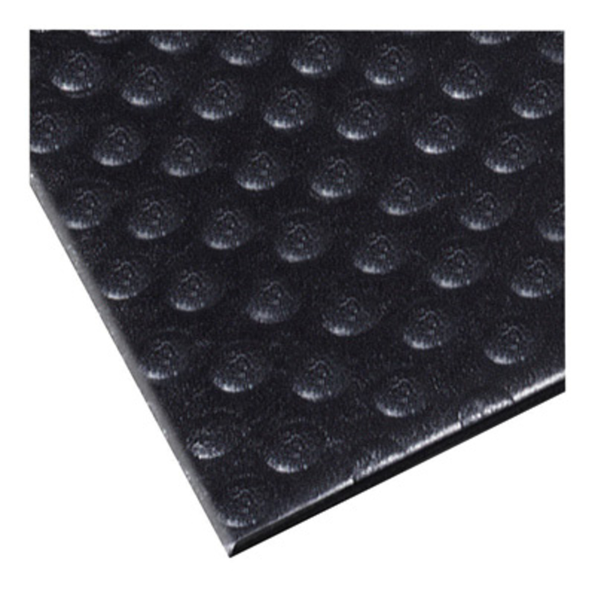 Superior Manufacturing 3' X 4' Black Dyna-Shield® PVC Sponge NoTrax® Bubble Sof-Tred™ Anti-Fatigue Floor Mat