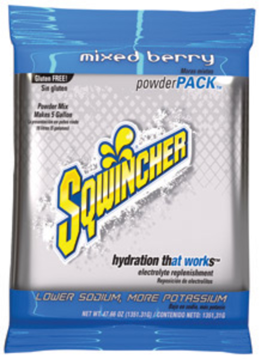 Sqwincher® 47.66 Ounce Mixed Berry Flavor Powder Pack Powder Mix Package Electrolyte Drink