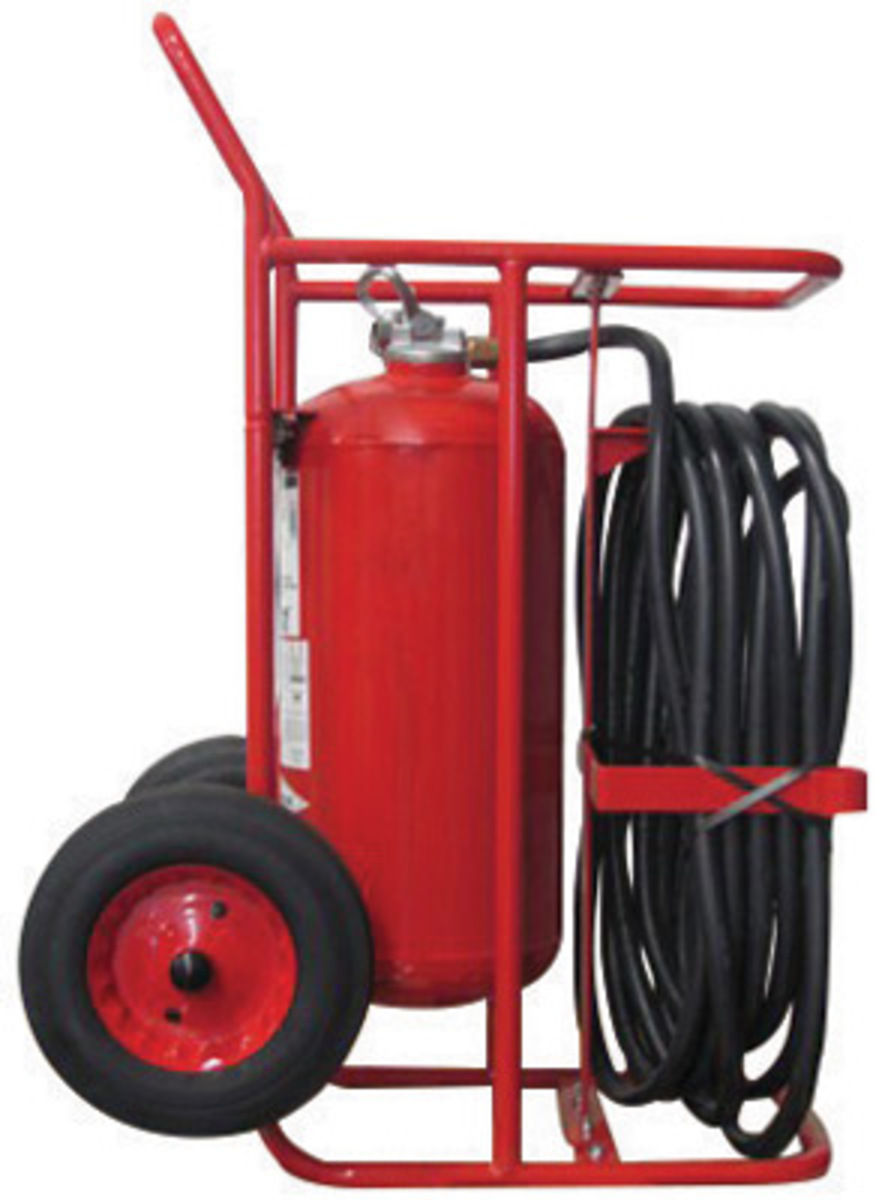 Amerex® 150 Pound Stored Pressure Regular Dry Chemical 240-B:C Wheeled Fire Extinguisher For Class B And C Fires With 16