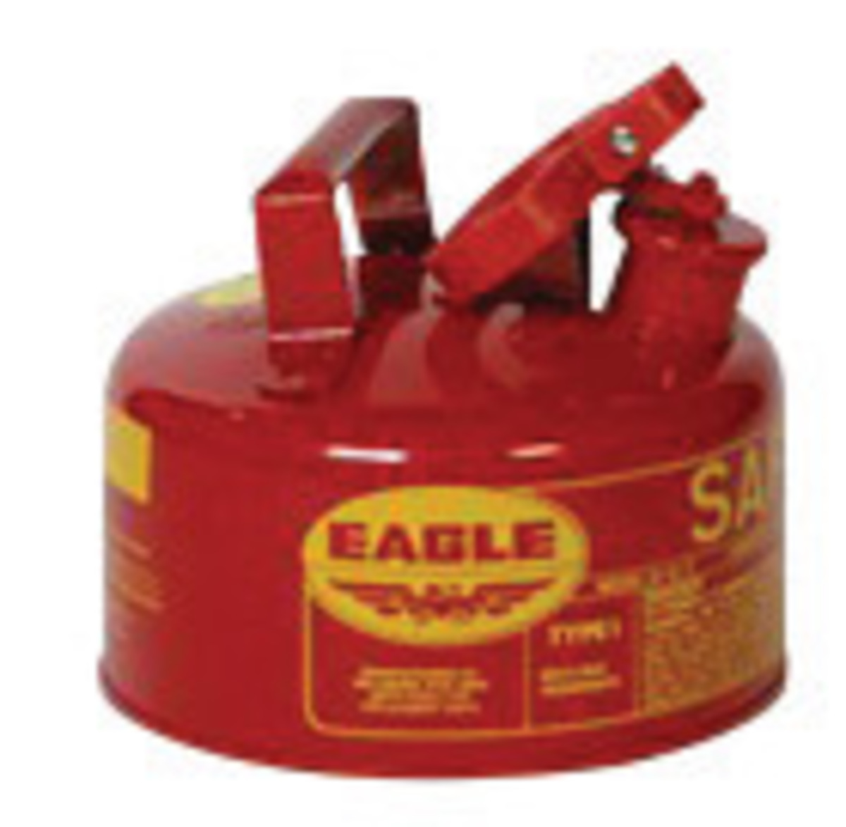 Eagle 1 Gallon Red 24 Gauge Galvanized Steel Type I Safety Can With Non-Sparking Flame Arrestor Without Funnel