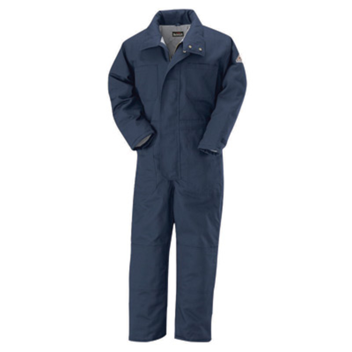 Bulwark® 4X Regular Navy Blue Westex Ultrasoft® Twill/Cotton/Nylon Water Repellent Flame Resistant Coveralls With Cotton Lining