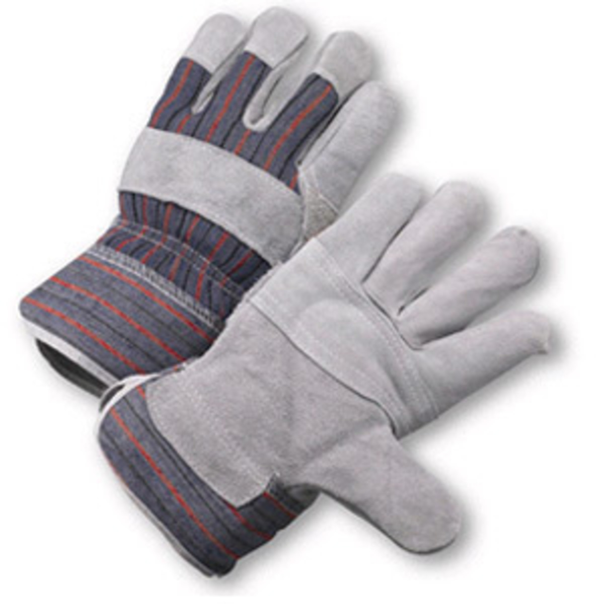 RADNOR Split Leather Palm Gloves: Heavy-Duty Protection, Canvas Comfort RAD64057999 for sale online at autumn supply
