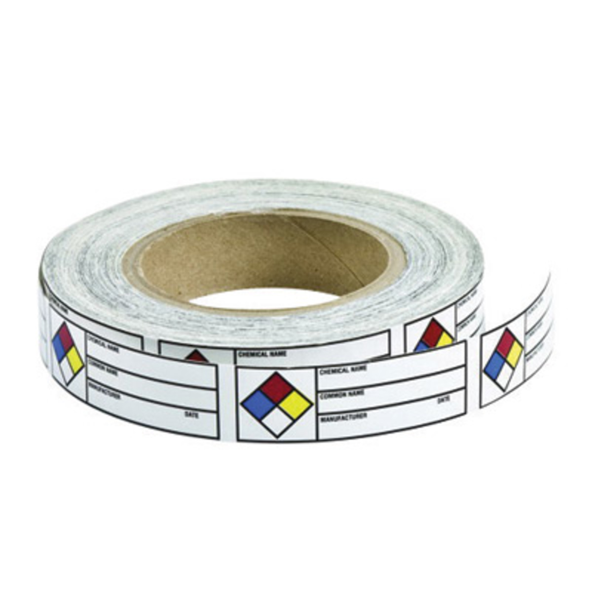 Brady 1 X 3 BlackBlueRedYellowWhite Paper Label CHEMI BRD102844 for sale online at autumn supply