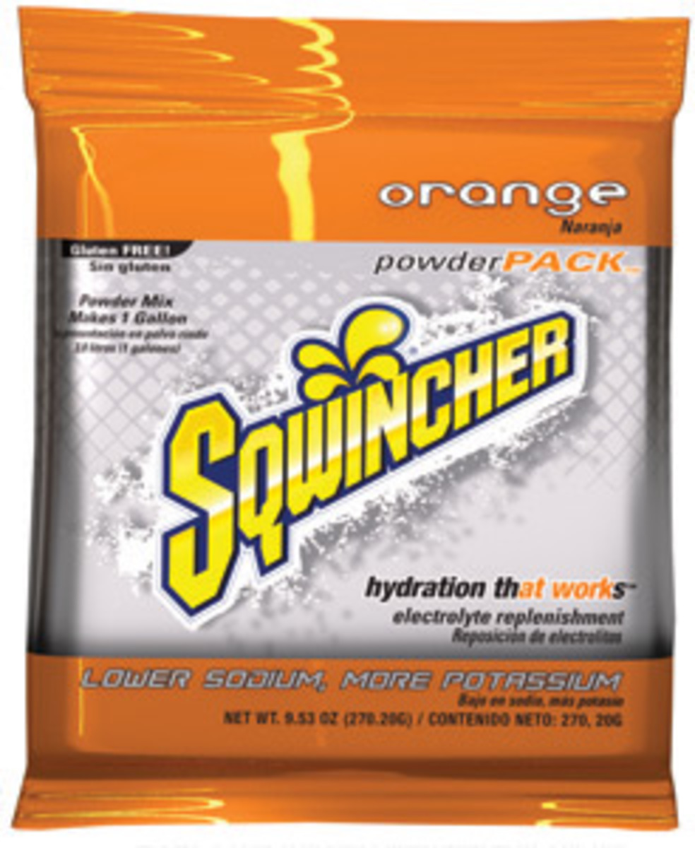 Sqwincher® 9.53 Ounce Orange Flavor Powder Pack Powder Mix Package Electrolyte Drink