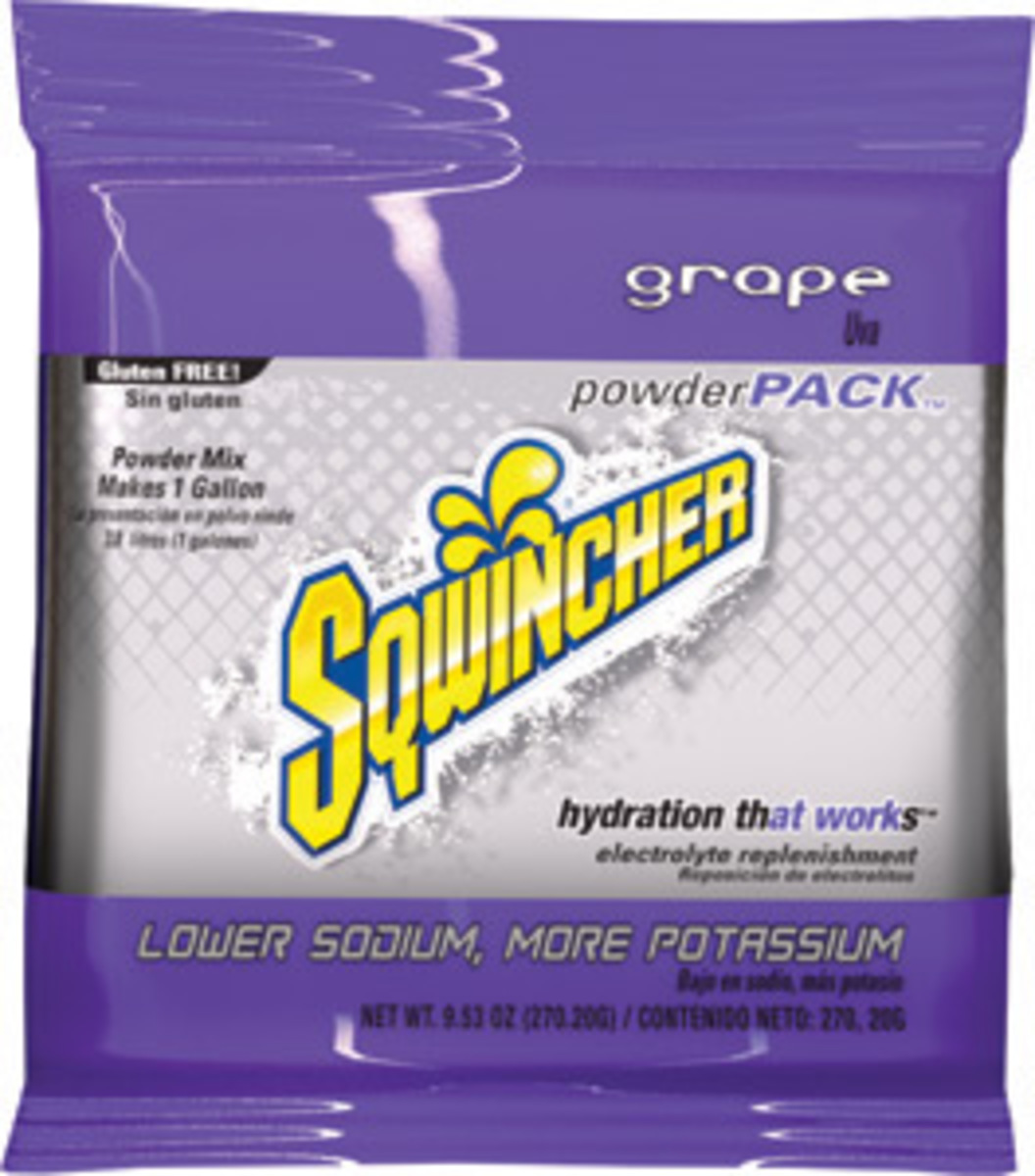 Sqwincher® 9.53 Ounce Grape Flavor Powder Pack Powder Mix Package Electrolyte Drink