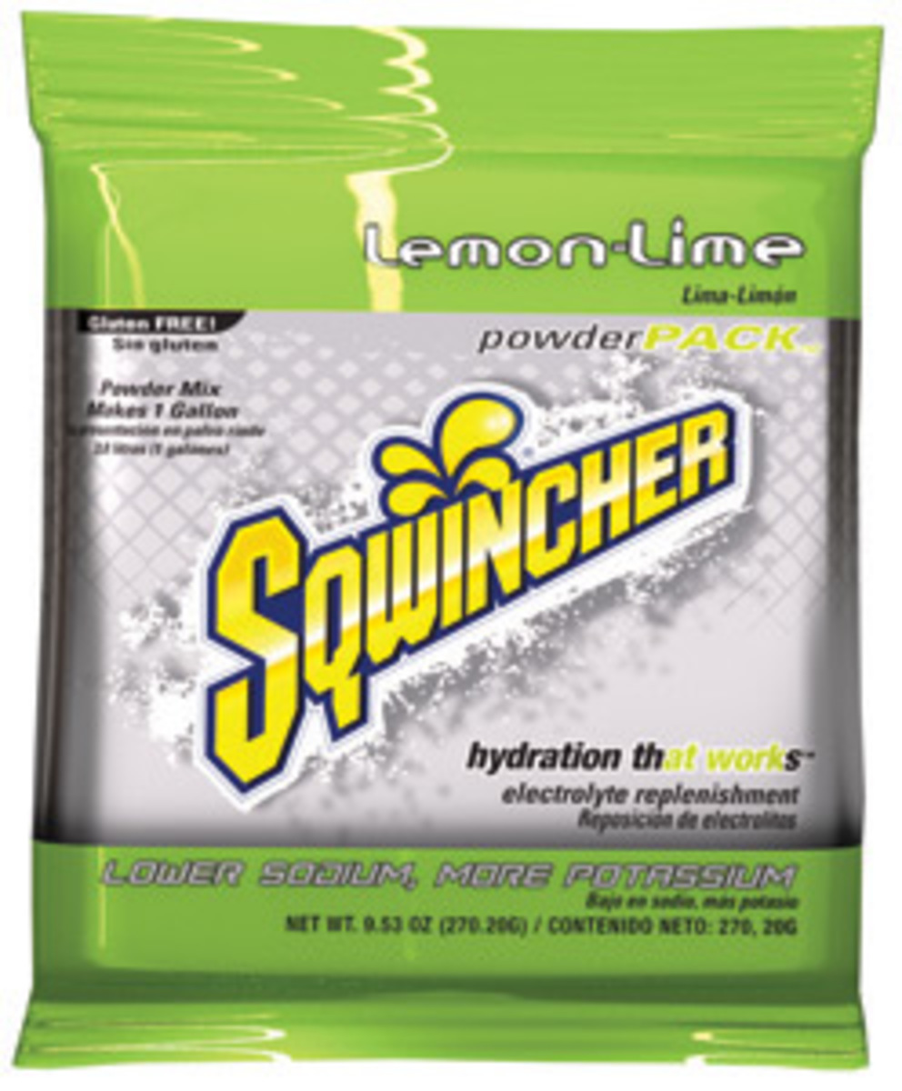 Sqwincher® 9.53 Ounce Lemon Lime Flavor Powder Pack Powder Mix Package Electrolyte Drink