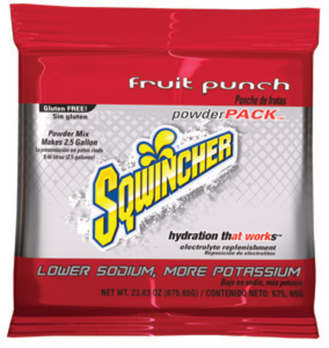Sqwincher® 23.83 Ounce Fruit Punch Flavor Powder Pack Powder Mix Package Electrolyte Drink