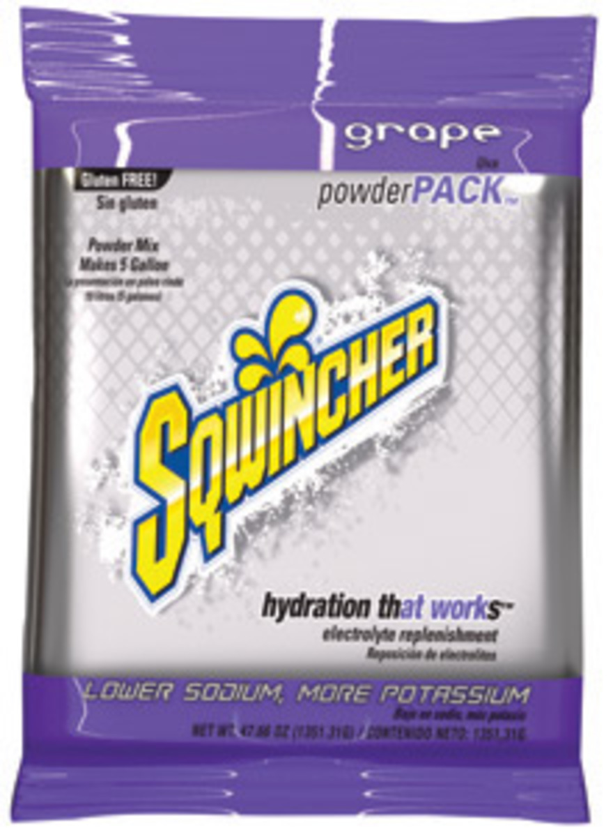 Sqwincher® 47.66 Ounce Grape Flavor Powder Pack Powder Mix Package Electrolyte Drink