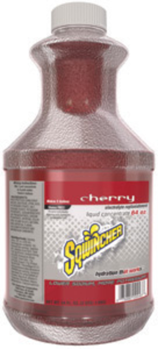 Sqwincher® 64 Ounce Cherry Flavor Liquid Concentrate Bottle Electrolyte Drink