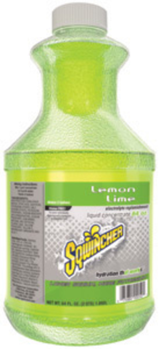 Sqwincher® 64 Ounce Lemon Lime Flavor Liquid Concentrate Bottle Electrolyte Drink