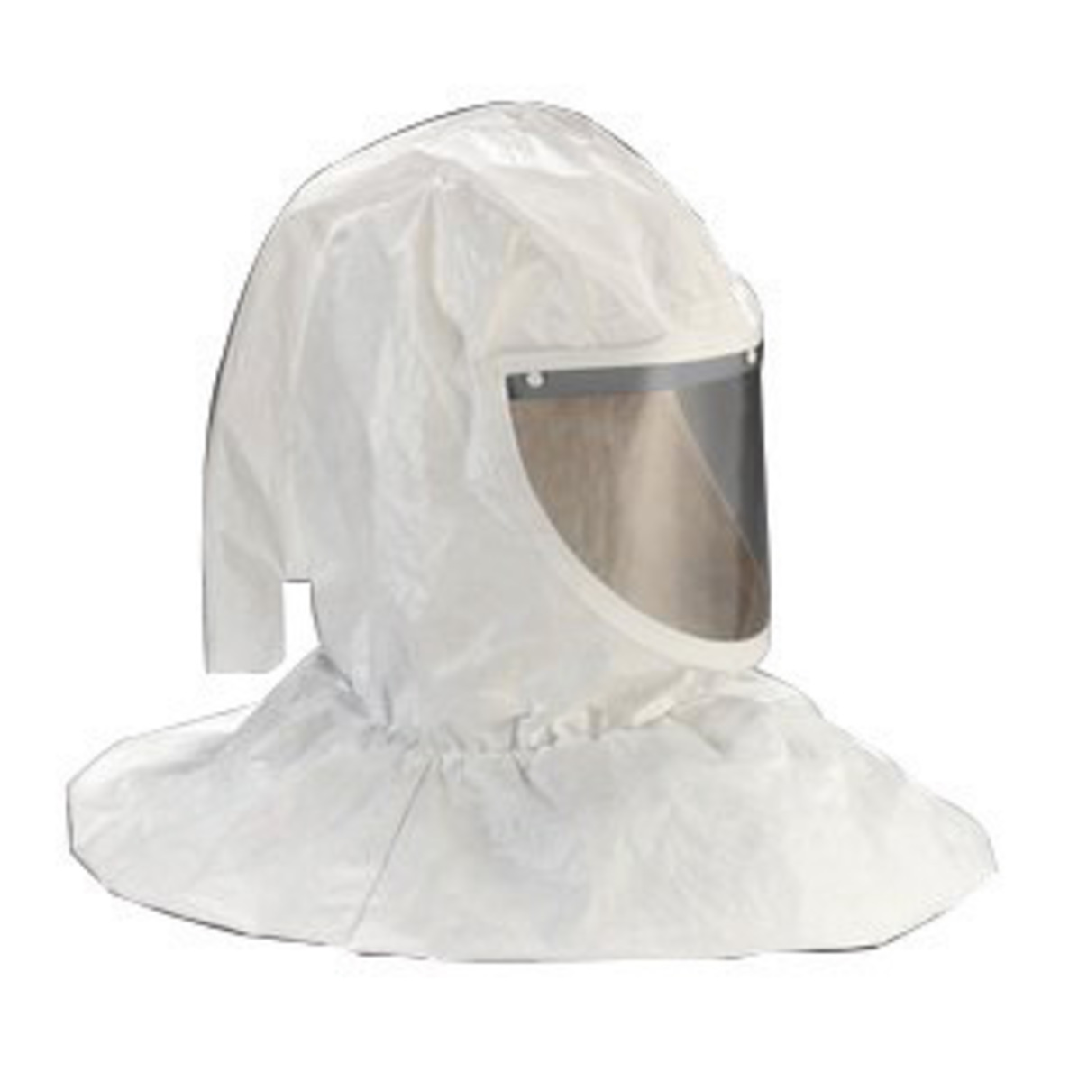 3M™ Standard Tychem® QC H-Series White Hood Assembly With Collar And Hard Hat (Includes (2) Hood, (2) Faceshield Cover, (1) Hats